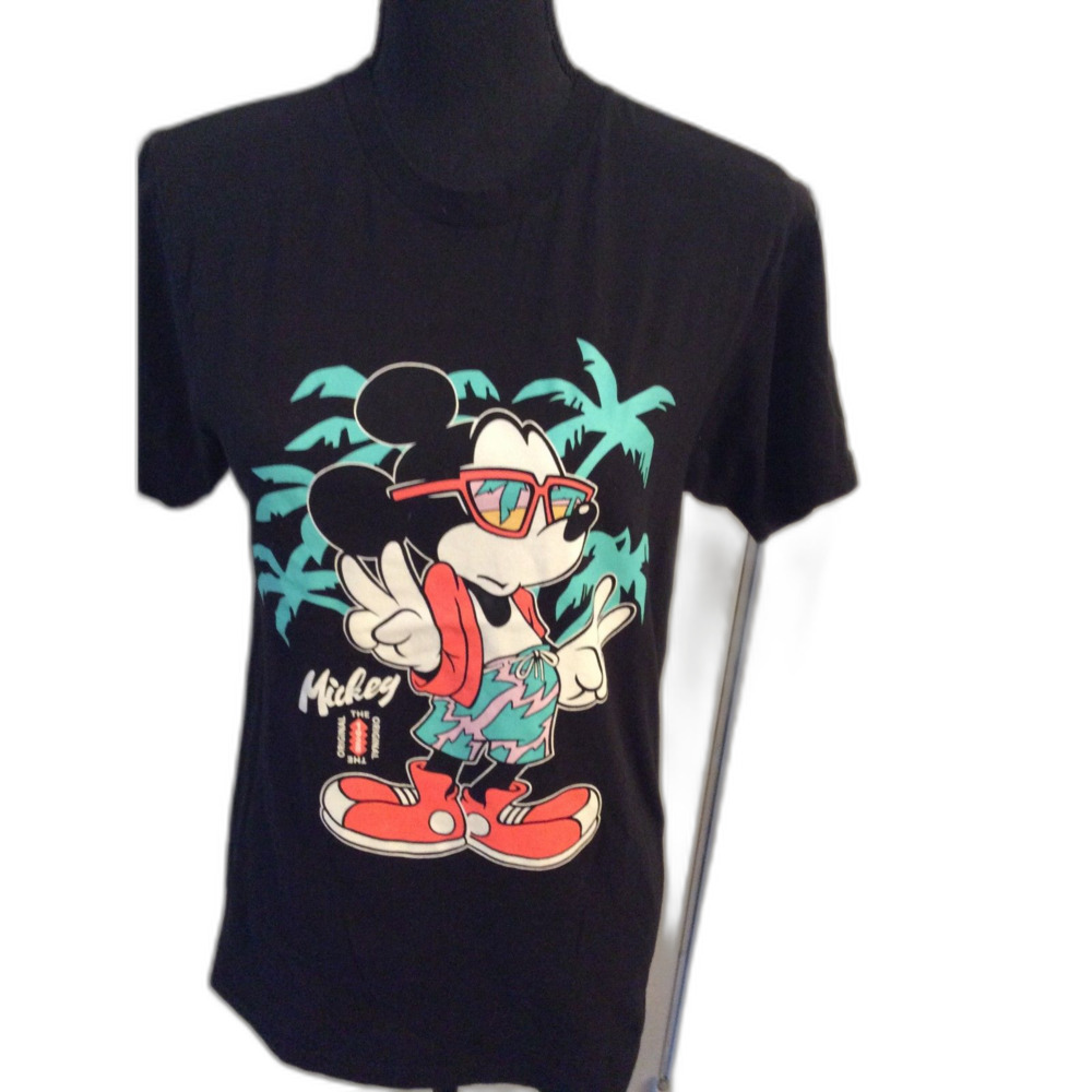 NEFF Disney Mickey Mouse Small S Tropical Beach Black